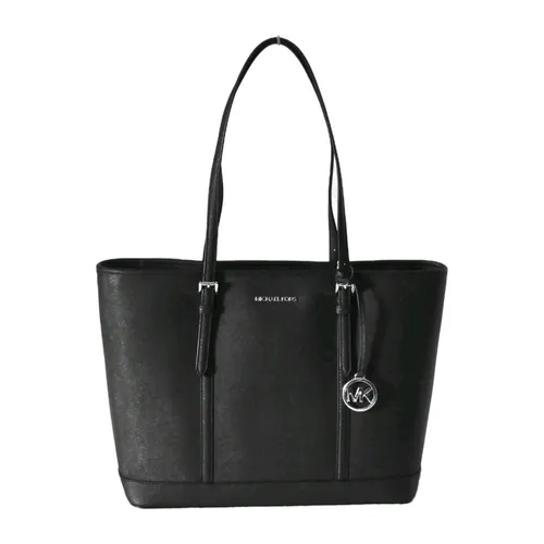 Michael Kors Jet Set Travel Large TZ Schultertasche - Umhängetasche aus hochwertigem Leder, ideal für Business und Freizeit, mit elegantem Design und praktischem Reißverschluss.