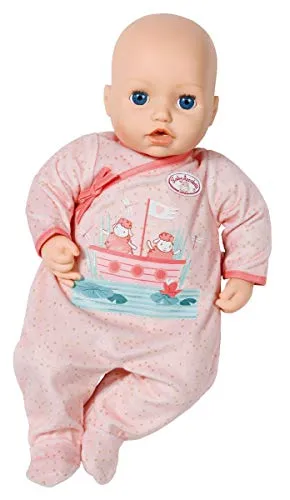 Baby Annabell 703090 Strampler 43 cm, Puppenkleidung Puppen Zubehör Strampler und Kleiderbügel in rosa oder blau, Farbe Nicht frei wählbar.