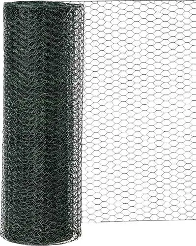 Siena Garden 2381133 Sechseckgeflecht 10m - Hochwertiges sechseckiges Drahtgeflecht, ideal für Gartenabgrenzungen, robust und kunststoffbeschichtet für lange Haltbarkeit.
