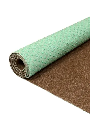 TAPISO Pemba Rasenteppich Kunstrasen Braun Höhe:4 mm Kunstrasenteppich mit Noppen Wetterfest Schnelltrocknend Outdoor Balkon Terrasse Garten 100 x 200 cm