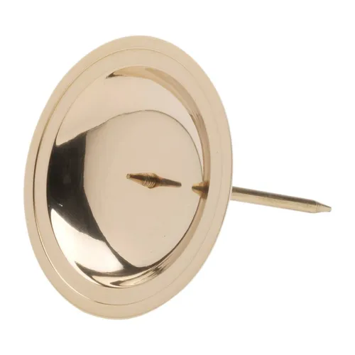 Kranzteller Advent Ø 8,5cm Messing Gold Poliert Untersetzer Kerzenhalter Deko