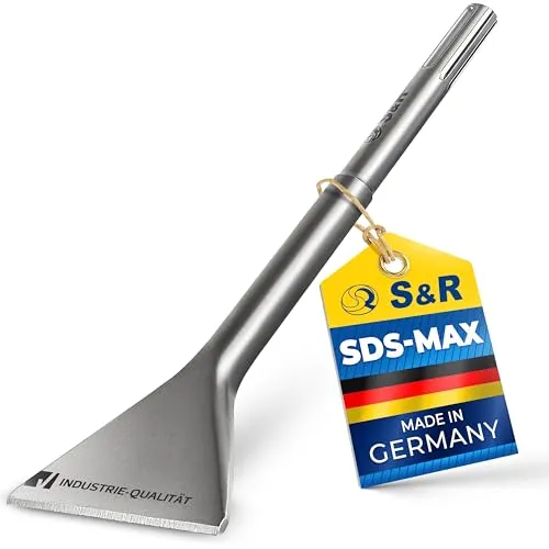 S&R Breitmeißel SDS MAX 350 x 105 mm - Holzwerkzeuge: Extra breiter Betonmeißel in Industrie-Qualität, ideal für anspruchsvolle Abbrucharbeiten mit hoher Schlagkraftübertragung.