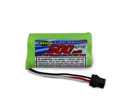 Carson LiIon Akku 7,4V 500mAh Akku Land Rover, JST Nr 500608272