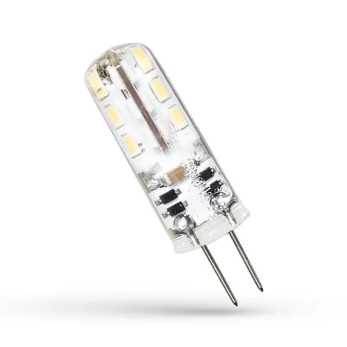 Spectrum LED Stiftsockel 1,5W G4 klar 12V 110lm Tageslicht 6000K kaltweiß 270°