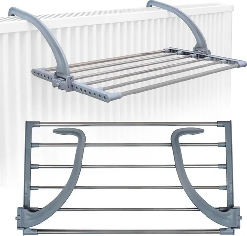 Eyepower klappbarer Universaltrockner aus Edelstahl in grau von Eyepower