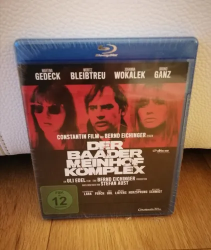 Der Baader Meinhof Komplex - Blu-ray mit Moritz Bleibtreu - Film über die RAF, 149 Minuten spannend und in Widescreen, mit deutschen und internationalen Untertiteln. Ideal für Filmfans und Geschichtsinteressierte.