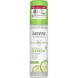 Lavera Deo Spray Natural & Refresh - Deos mit 48h Deo Power aus der Natur - zuverlässiger Schutz mit Bio-Limette und natürlichen Mineralien für ein frisches Hautgefühl