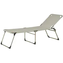 Sonnenliege AMIGO 40 PLUS von Jan Kurtz - Taupe - Gartenliege mit extra hohem Sitz- und Liegekomfort, verstellbarer Rückenlehne und wetterfestem Bezug. Ideal für Garten, Balkon oder Strand, leicht und platzsparend klappbar.