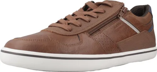 Geox Herren U Elver A Sneaker, Light Brown, 42 EU - Herren-Sneaker mit atmungsaktivem Design, schnellem Anziehen dank Reißverschluss und herausnehmbarer Innensohle für optimalen Komfort.