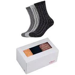 s.Oliver Socken Sockenbox 3er Pack grau 39-42 von s.Oliver