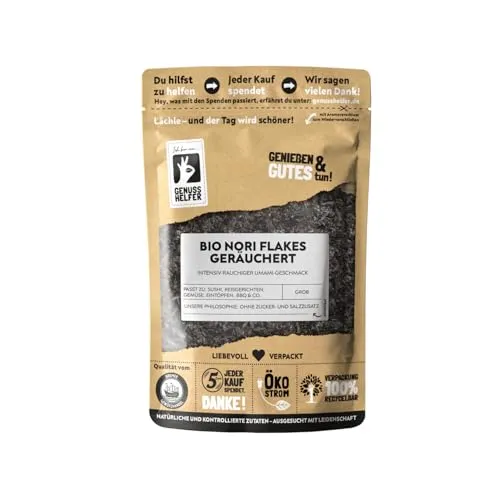 Bremer Gewürzhandel BIO Nori Flakes, geräuchert, kräftiges Umami-Aroma, 30g