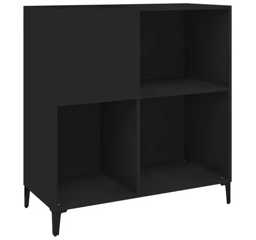 vidaXL Plattenschrank Schwarz 84,5x38x89 cm von vidaXL