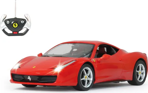 JAMARA 404305 - Ferrari 458 Italia 1:14 2,4GHz - RC-Modelle, offiziell lizenziert mit bis zu 1 Stunde Fahrzeit, perfekt nachgebildete Details und hochwertige Verarbeitung für authentischen Fahrspaß.