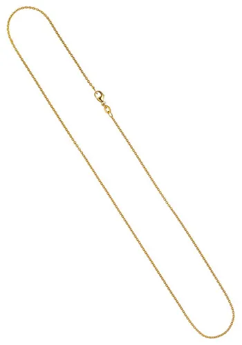 JOBO Kette ohne Anhänger Rund-Ankerkette, 750 Gold 1,1 mm 45 cm