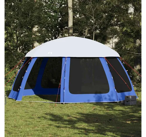 furnicato Poolüberdachung Poolzelt 510x510x260 cm Azurblau in blau von furnicato