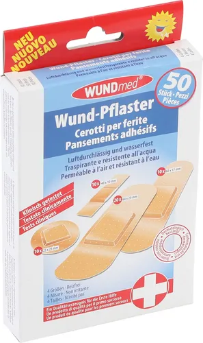 Verbandskasten Pflasterbox Erste Hilfe Set Wundversorgung 50-tlg BGS 80885