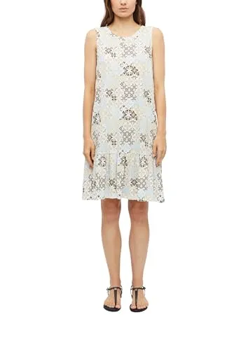 s.Oliver Damen Kleid – Relaxed Fit, ärmellos, Rundhalsausschnitt - ÄRMELLOSES KLEID – Dieses lässige Damen Kleid überzeugt durch seinen weichen Jersey-Stoff und die angenehme Relaxed Fit Passform. Ideal für entspannte Freizeitlooks an warmen Tagen. VIELSEITIG – Kombinierbar mit Sneakern oder Sandalen, perfekt für jeden Anlass.