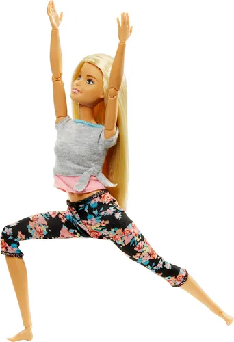 Barbie Made to Move Puppe - Anzieh- & Modepuppen mit 22 Gelenken für grenzenlosen Bewegungsfreiraum, ideal für kreatives Spiel und Fitness-Abenteuer.