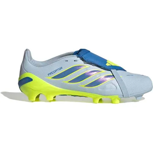 ADIDAS Kinder Fußballschuhe PREDATOR LEAGUE mit umschlagbarer Zunge FG - Der PREDATOR LEAGUE Fußballschuh für Kids bietet optimalen Grip und Stabilität für feste Böden. Mit leichtem Obermaterial und sicherem Sitz ermöglicht er ungestörtes Spielvergnügen und fördert die Talente junger Fußballer.