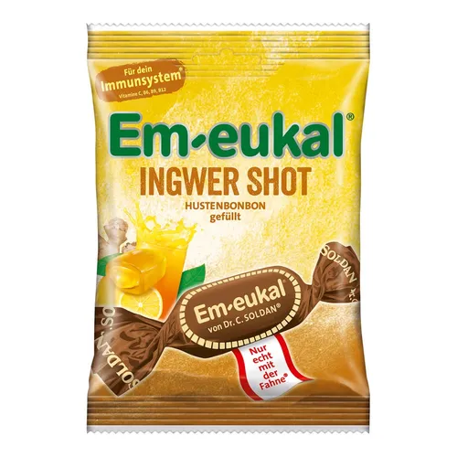 Em-eukal Bonbons Ingwer Shot gefüllt zuc 75 g