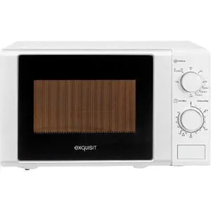 Exquisit Mikrowelle MW 900-030G mit Grillfunktion - Mikrowelle mit 20 Litern Garraum und 1000 Watt Grillleistung für perfekte Grillresultate. Timer bis 35 Minuten und einfache Reinigung durch lackierten Garraum.