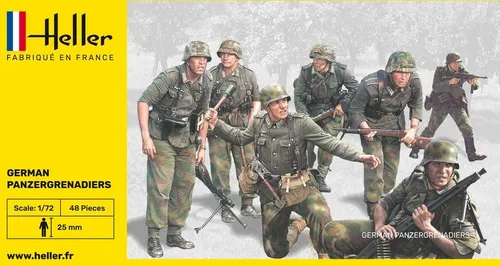HELLER 49606 MODELL FIGUREN PANZERGRENADIERE DEUTSCH 1/72
