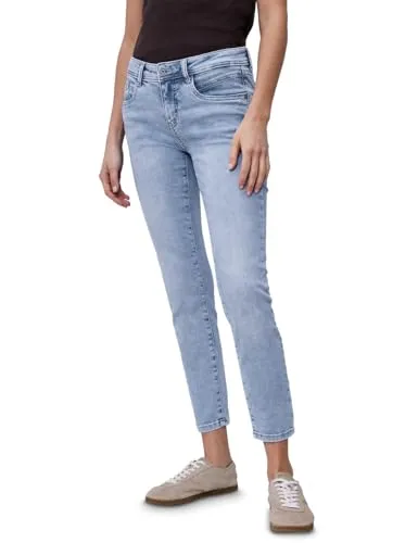 Street One Slim Leg Jeans Light Blue Random Wash 31 von Street One