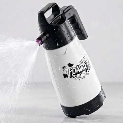 bio-chem Sprühflasche Schaumsprüher 1,25L - Vielseitiger Sprühflasche für Auto, Garten & Haushalt – mit variabler Schaumstärke, 3 Aufsätzen & ergonomischem Griff für optimale Reinigung.