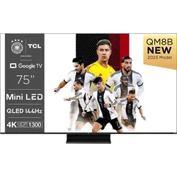 TCL 75QM8B Fernseher MiniLED 75 Zoll, QLED, 144Hz, 4K HDR - Schwarz