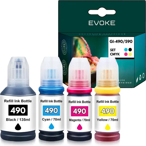 Patronen für Canon GI 490 XL GI490  Pixma G1400 G1411 G2400 G2411 G3400 G3411 