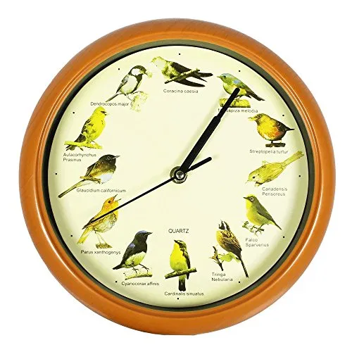 Genius Ideas Vogelgesang Uhr in gelb von Genius Ideas