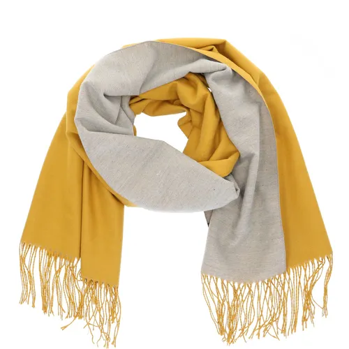 Antonio Damen Schal soft Cashmera gelb/grau in gelb von Antonio
