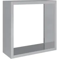 vidaXL Brennholzregal 100x40x100 cm aus verzinktem Stahl - Aschesauger - Stabiler und witterungsbeständiger Brennholzständer für ordentliche Lagerung und trockene Scheite, ideal für Kamin und Holzofen.