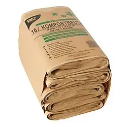 PAPSTAR Kompostbeutel 10 Liter, 50 Stück