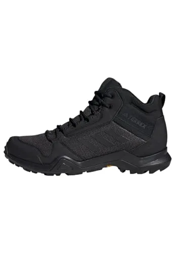 ADIDAS TERREX AX3 MID GTX Herren Wanderschuhe IF4876 - Schwarz - Größe 42 - Wanderschuhe mit wasserdichter GORE-TEX Membran, ideal für jedes Wetter. Leicht und strapazierfähig, perfekt für Trails und Stadtspaziergänge.