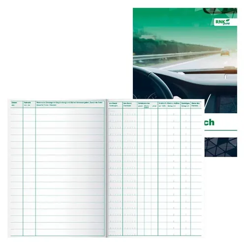 RNK Fahrtenbuch Pkw mit Kraftstoffverbrauch Finanzamt Formularbuch DIN A5, 3120