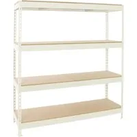 PROREGAL Schwerlastregal Wood Beast Four 200 x 240 x 45 cm – 400 kg Traglast - Robustes Schwerlastregal mit 4 verstellbaren Holzböden, ideal für Werkstatt und Lager. Hohe Stabilität und einfache Montage für vielseitige Einsatzmöglichkeiten.