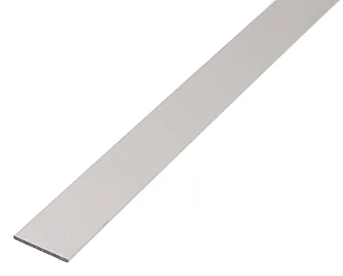 Alberts Flachstange Aluminium 471743 - 1000 x 60 x 3 mm, silberfarbig eloxiert und ideal für vielseitige Anwendungen in Spitzenqualität