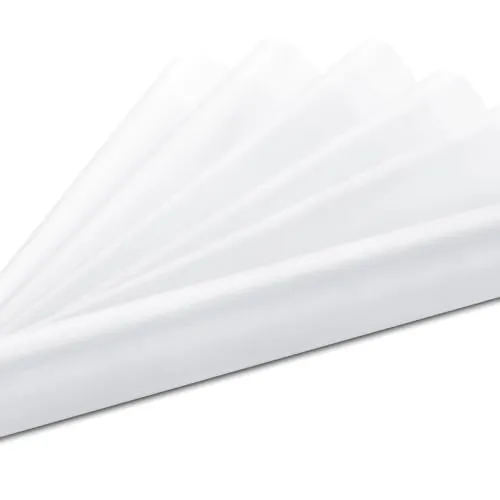 Organza Stoff Band Rolle 9 m x 36 cm Tischläufer Dekostoff (Weiß)
