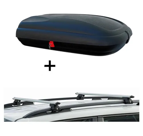 VDP Dachbox BA320 carbonlook + Relingträger CRV120 für DR5 ab 08