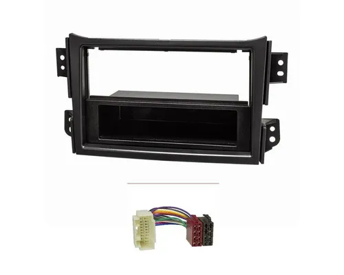 tomzz Audio Radioblende Set passt für Opel Agila B Suzuki Splash schwarz mit Radio Autoradio