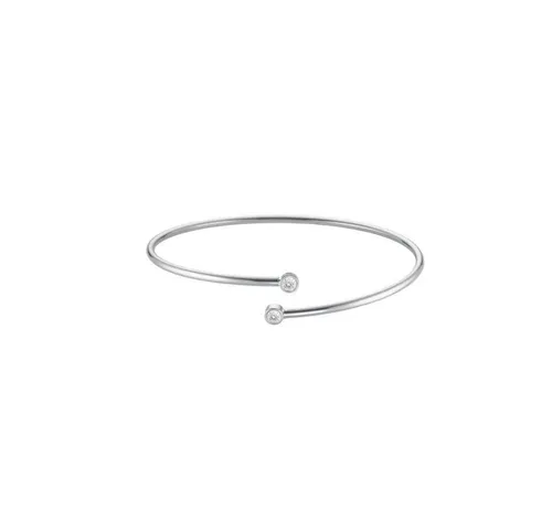 ROSEFIELD Armreif ROSEFIELD Armreifen Double Crystal Silber