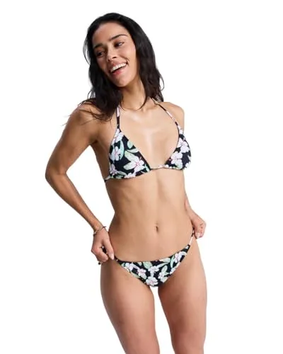 Roxy Bikini-Hose Printed Essentials schwarz S - Stylische Bikini-Hose in Anthracite für modische Akzente am Strand. Aus hochwertigem Material für einen perfekten Sitz und angenehmen Tragekomfort.
