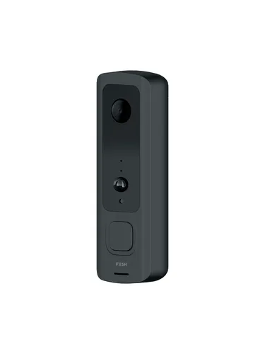 Foss Europe FESH Smart Home Video doorbell with sounder, Black/white