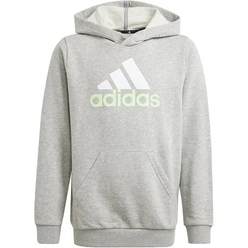 ADIDAS Kinder Kapuzensweat Essentials - Bequemer Hoodie mit großem Logo - Hoodies für Kinder aus weichem Baumwollmix, ideal für Alltag und Freizeit. Der kuschelige French Terry Stoff sorgt für Komfort und das stylische, zweifarbige Logo passt zu jedem Outfit.