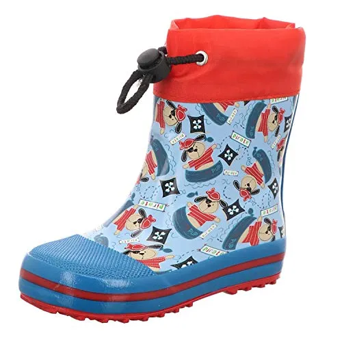 Beck Jungen Piraten 847 Gummistiefel, Blau, 20 EU - Bunte Gummistiefel für Kinder, wasserdicht und ideal für Regenwetter und Pfützen-Spaß.
