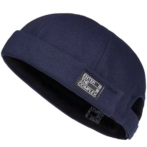 Enter the Complex® Docker Cap - Größenverstellbare Hafenmütze für Herren und Damen - Zeitungsjunge Caps für Herren, 100% Baumwolle, design in Hamburg, perfekt für jeden Kopf mit Größenverstellbarem Klettverschluss.