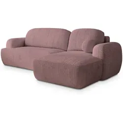 Masseno Ecksofa MODENZA P R-S mit Schlaffunktion in lila von Masseno