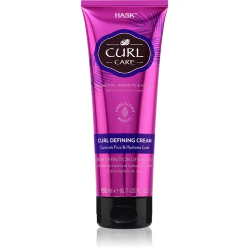 HASK Curl Care Definition-Creme für welliges und lockiges Haar 198 ml