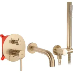 Badewannenarmatur Einhebelmischer Matt Gold von REA